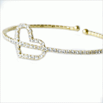Gold Plated Heart Swarovski Crystal