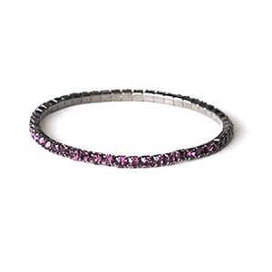 Dark Purple Elastic Rhinestone