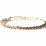 Peach Elastic Rhinestone